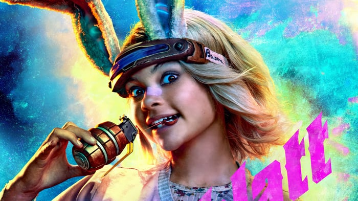 Tiny Tina with Grenade in Borderlands Movie