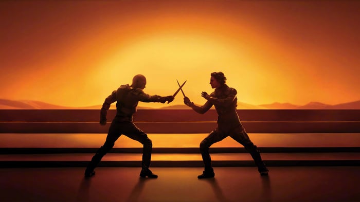 Dune: Part 2 4K - Paul Atreides and Feyd-Rautha duel