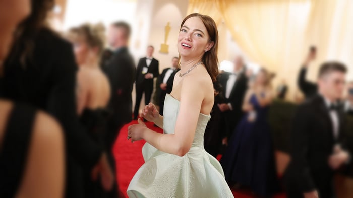 Emma Stone at the Oscars 4K
