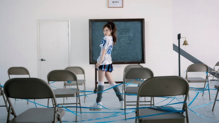 Wendy from Red Velvet in a classroom