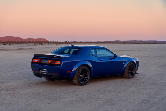 Blue 2019 Dodge Challenger SRT Hellcat Muscle Coupé