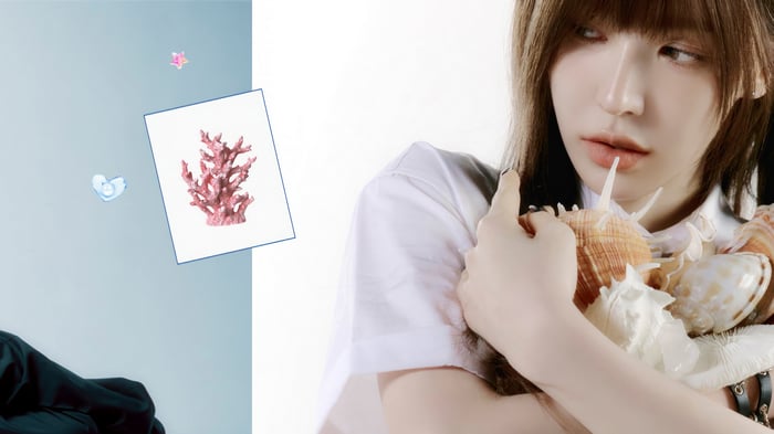 Wendy from Red Velvet with seashells