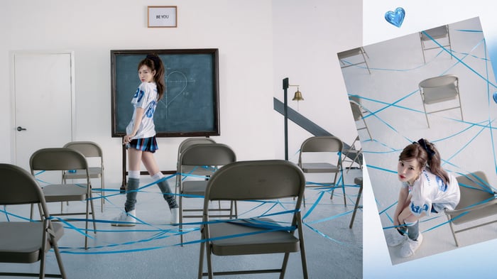 Wendy from Red Velvet in a classroom setting