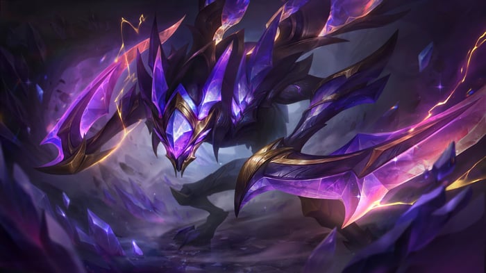 League of Legends Void Monster with Purple Crystals