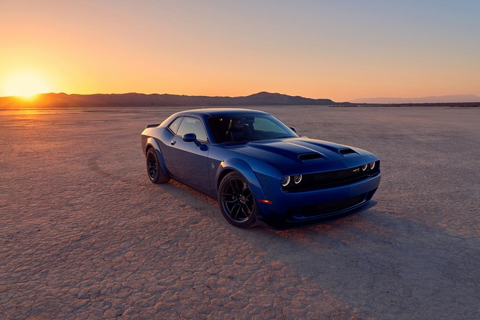 Blue 2019 Dodge Challenger SRT Hellcat Muscle Car
