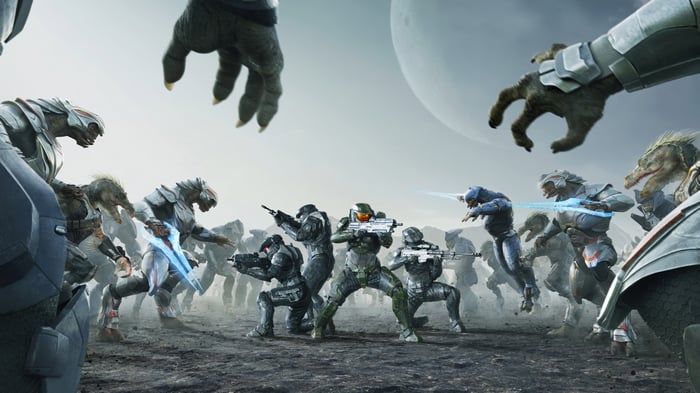 Halo 4K TV Series Battle Scene