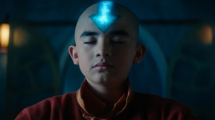 Aang from Avatar: The Last Airbender in 4K