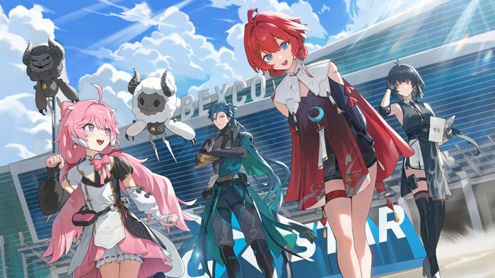 Wuthering Waves characters with mascots