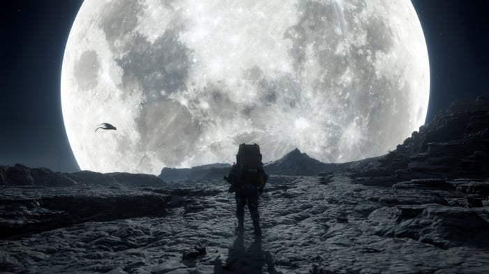 Death Stranding 2 4K: Astronaut on Moon