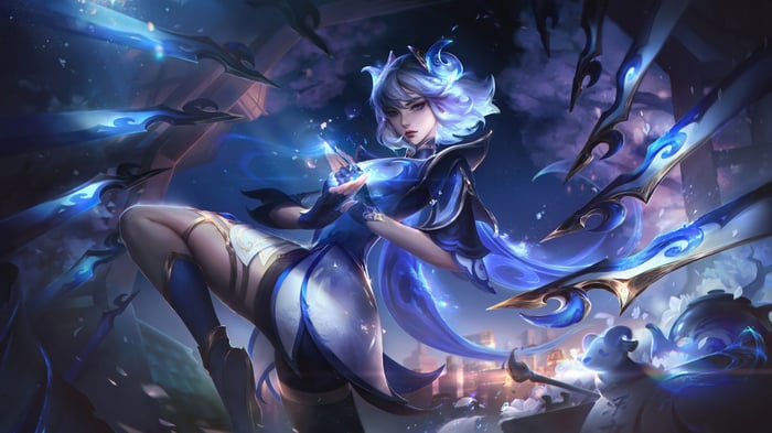 Irelia from League of Legends 4K Splash Art