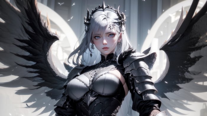 Fantasy Angel Warrior Anime Girl 4K