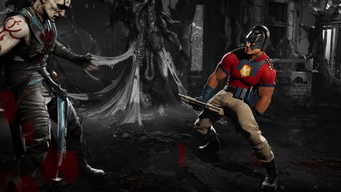 Peacemaker and Quan Chi in Mortal Kombat 1 4K