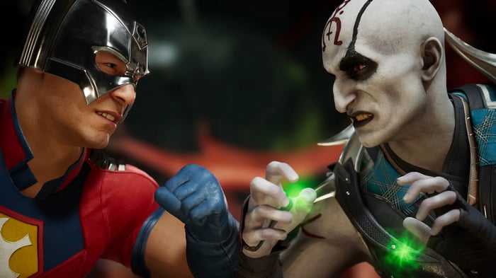 Peacemaker and Quan Chi in Mortal Kombat 1 4K