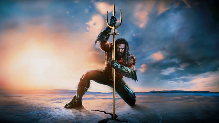 Aquaman with Trident in 4K