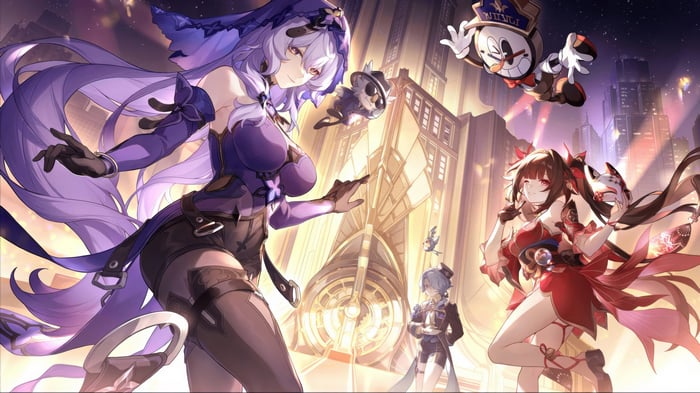 Black Swan and Sparkle from Honkai: Star Rail in 4K