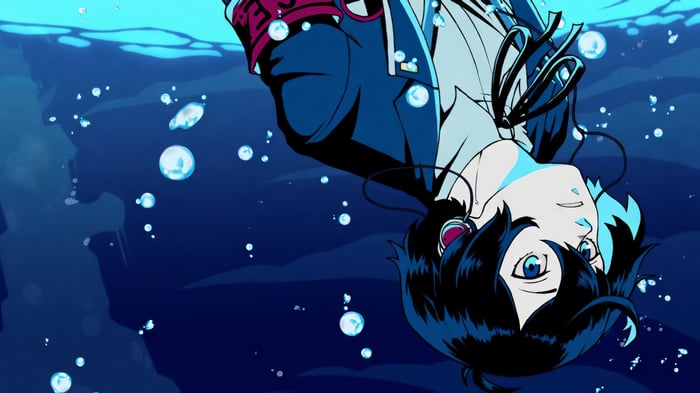 Makoto Yuki from Persona 3 Reload underwater