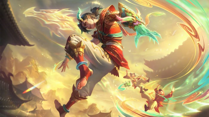Heavenscale Ezreal Splash Art 4K