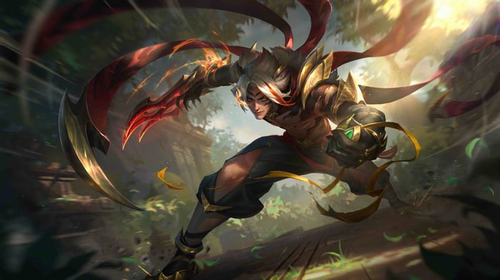 Talon from League of Legends in Primal Ambush skin