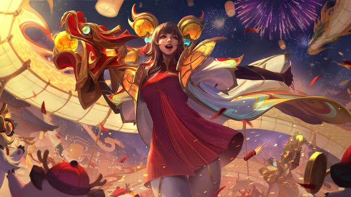 Dragon Lantern Zeri in League of Legends 4K