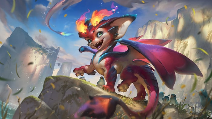 Smolder from League of Legends 4K Splash Art