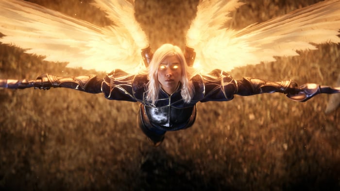 Kayle from League of Legends in 4K