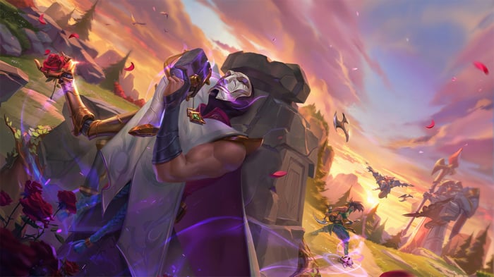 Jhin, Akali, and Zed in League of Legends 4K