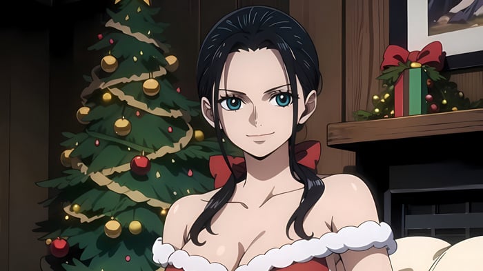 Nico Robin in a Christmas Outfit