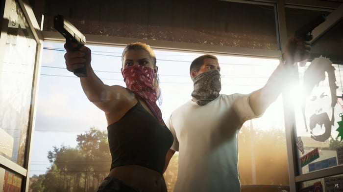 Grand Theft Auto 6: Two armed individuals in a store