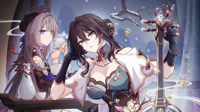 Ruan Mei and companion with a Ruan in 4K
