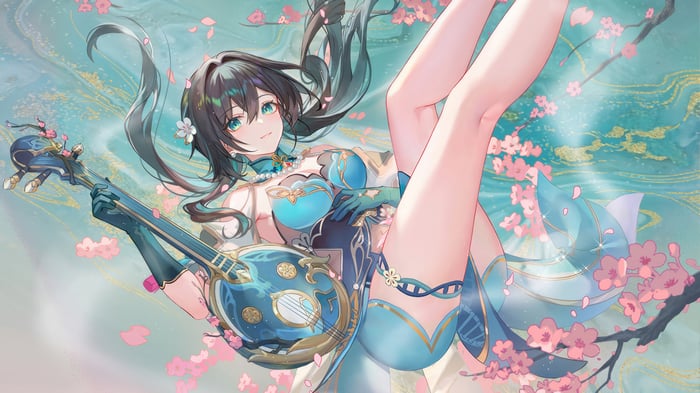 Ruan Mei playing Ruan in Honkai: Star Rail 4K