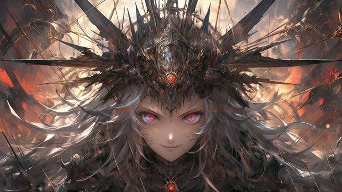 Fantasy Girl with Crown 4K