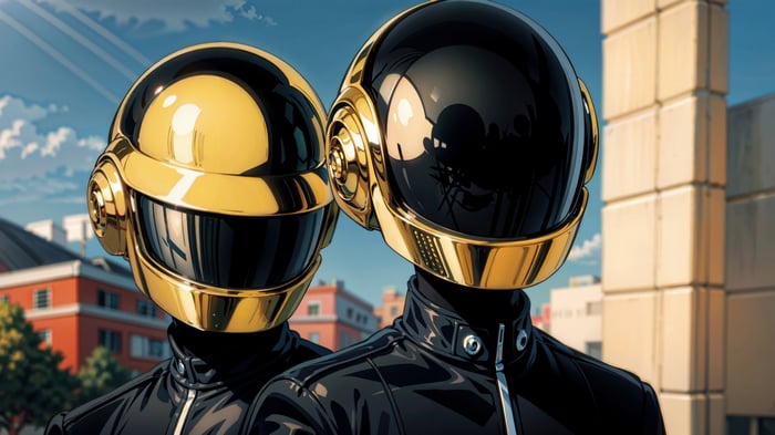 Daft Punk in 4K Digital Art