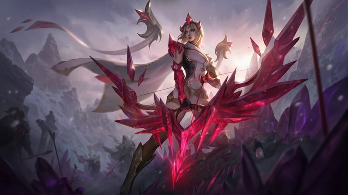 Ashe Crystalis Motus Splash Art 4K