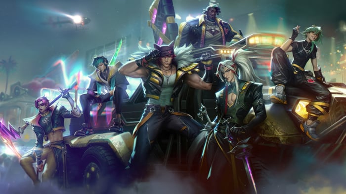 Heartsteel Yone, Sett, Ezreal, Aphelios, Kayn Splash Art 4K