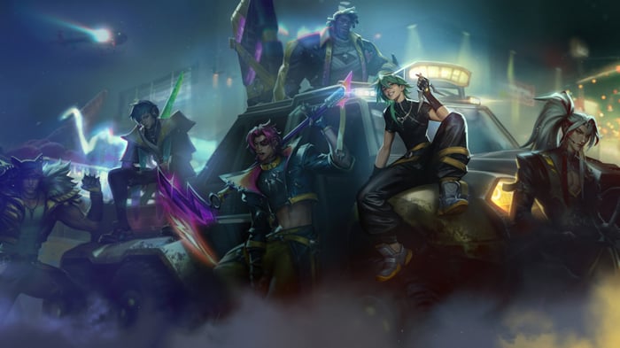 Heartsteel Ezreal and friends in League of Legends 4K