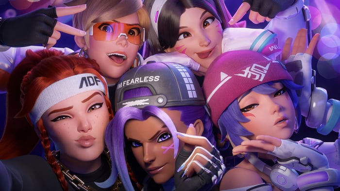 Overwatch 2 x Le Sserafim: Brigitte, Sombra, Kiriko, Tracer, D.Va 4K