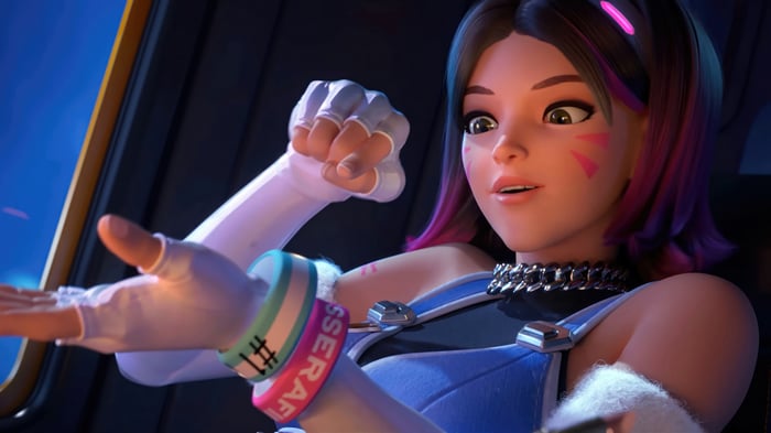 D.Va from Le Sserafim in Overwatch 2 4K
