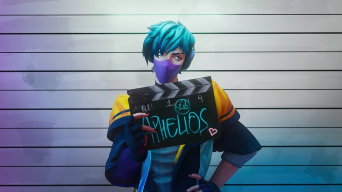 Aphelios Mugshot with Heartsteel Clapperboard 4K
