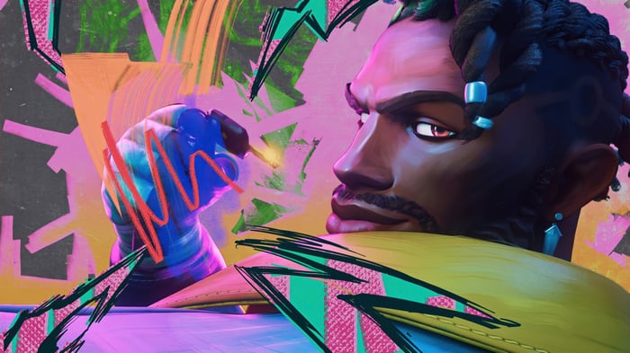 Heartsteel League of Legends Character with Abstract Art