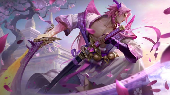Yone from League of Legends 4K Splash Art