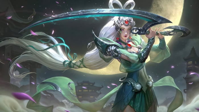 Diana from League of Legends 4K Splash Art