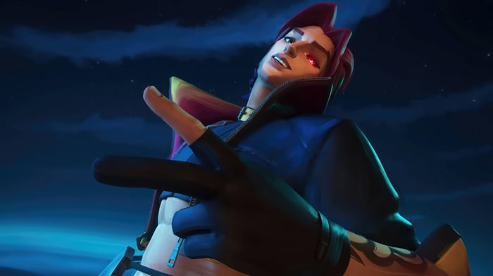 Kayn from League of Legends with red eye