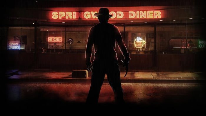 Freddy Krueger at Springwood Diner 4K