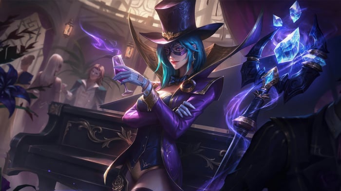 LeBlanc from League of Legends 4K Splash Art