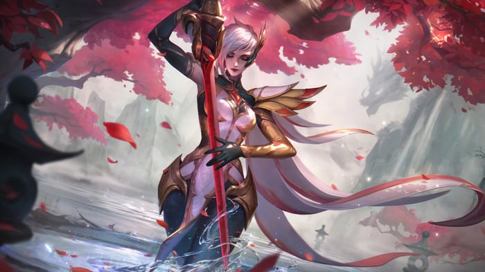 Fiora from League of Legends 4K Splash Art
