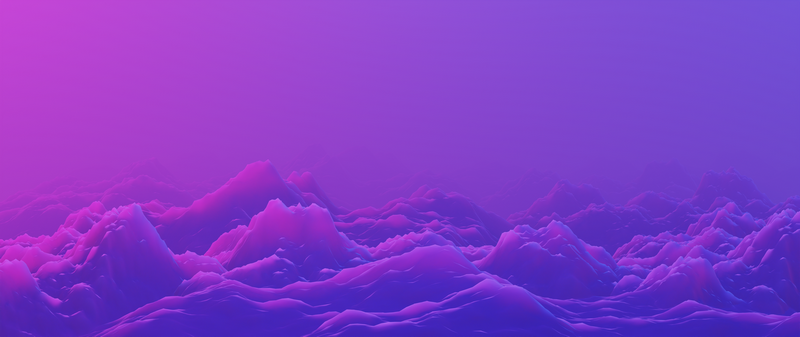 Abstract 3D Landscape with Purple and Blue Hues