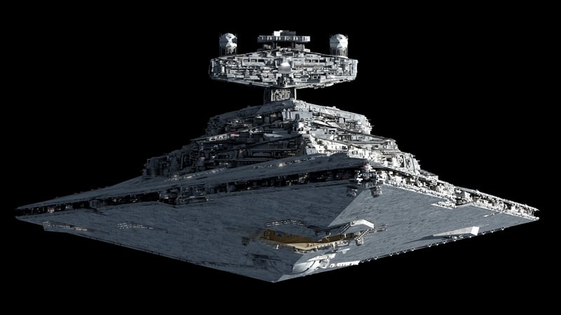 Star Wars Star Destroyer spaceship artwork