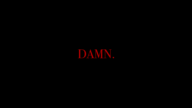 Kendrick Lamar DAMN. album cover