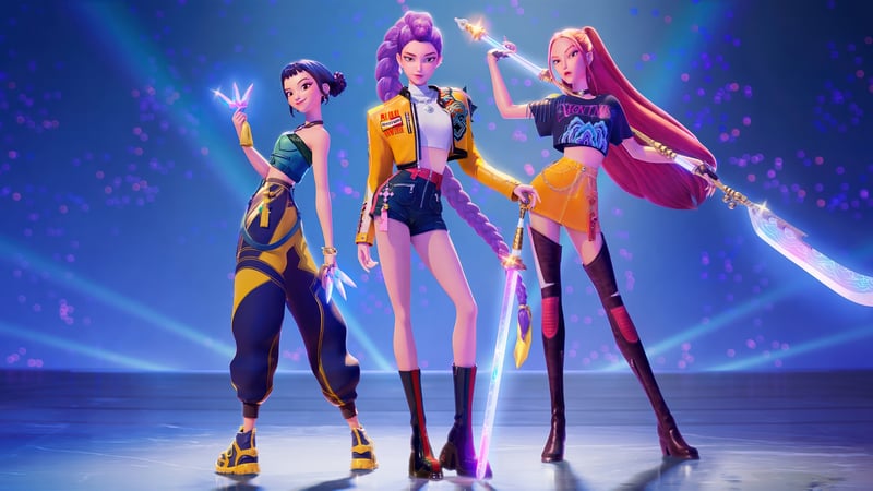 KPop Demon Hunters Rumi, Mira, and Zoey