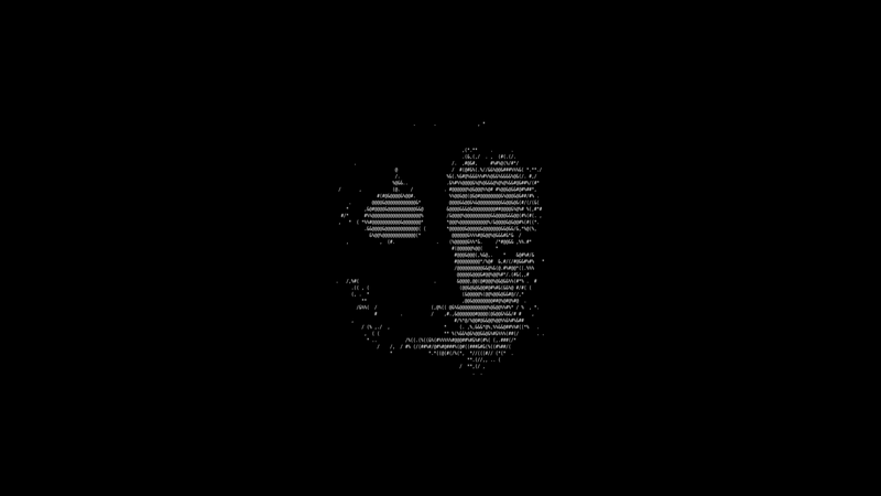 SCP Foundation ASCII Art Face